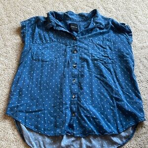 Sleeveless flowy button up shirt women’s sz XL - jachs girlfriend